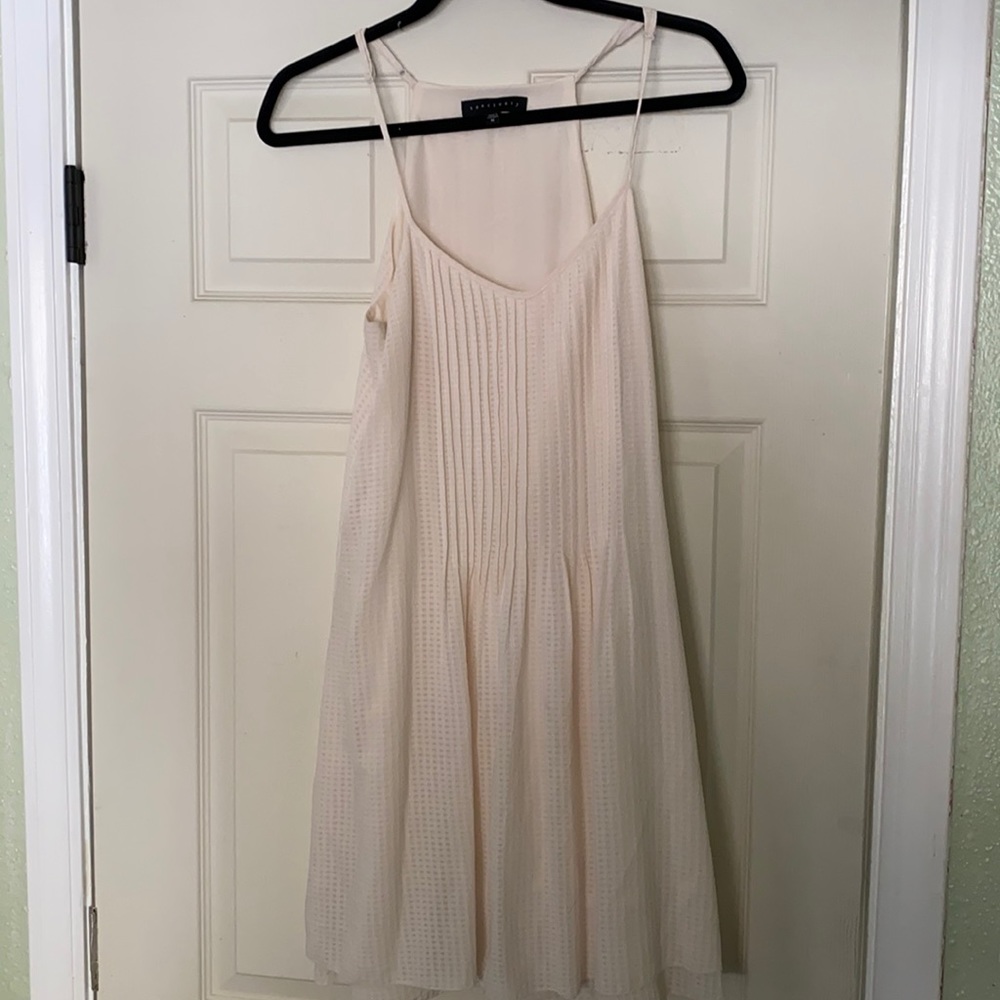 Cream strap dress